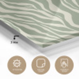 Zebra - Motief - Groen plexiglas 5mm klein 11 -sfeer2