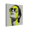 Vrouw - Bril - Verf aluminium wit klein -3d