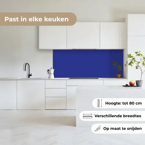 Blauw - Effen kleur - Donkerblauw keuken achterwand 2 middel 871 -sfeer4_NL