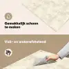 Patroon - Organisch - Beige Inductie beschemer met haakjes klein 777 -ky-schoon-nl