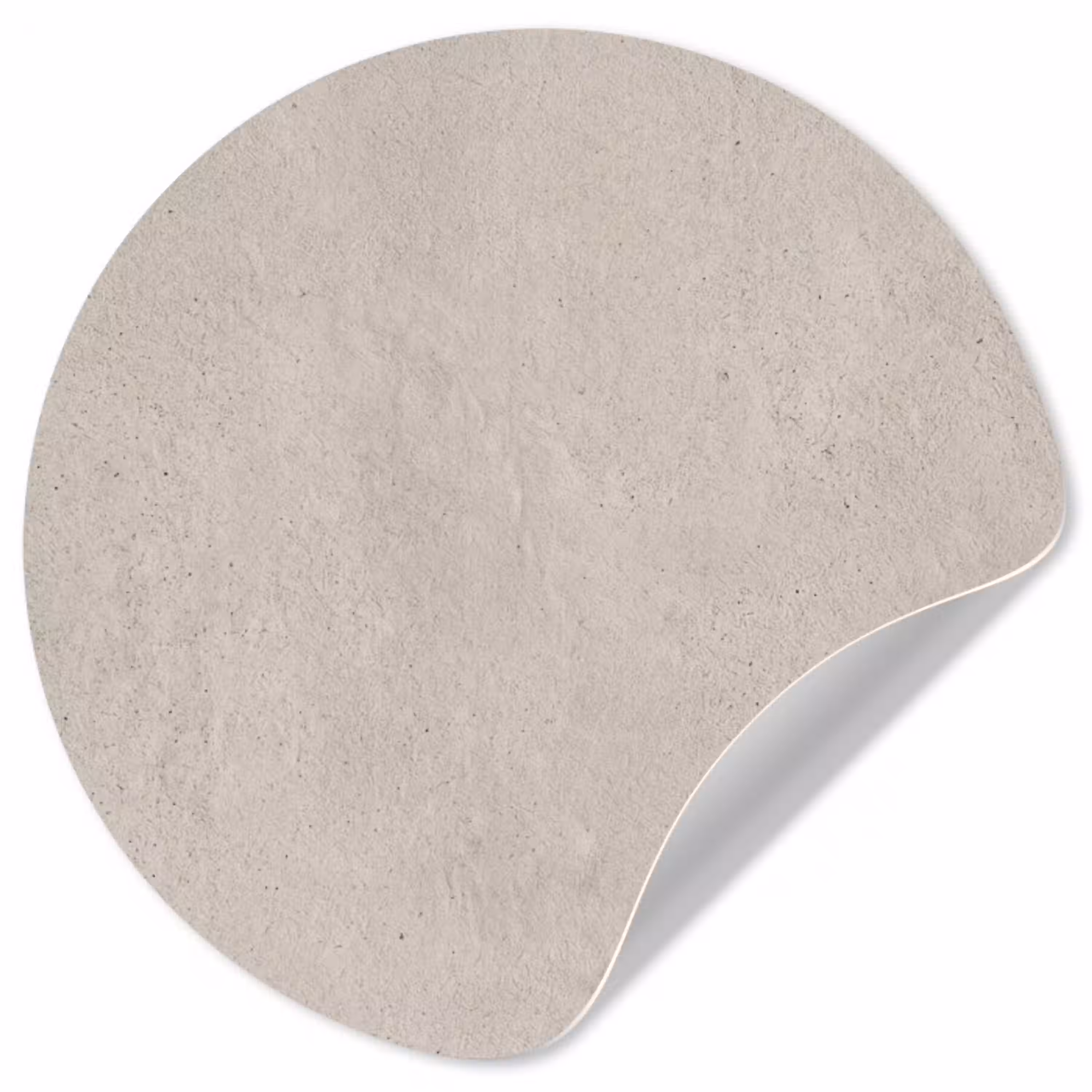 Textuur - Effen - Abstract - Beige Wandcirkel behangsticker klein -3d