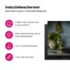 Kruiden - Specerijen - Pan - Mes - Grijs - Rustiek Inductie beschermer vinyl 3mm middel -wsfeer2_website