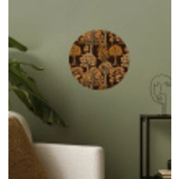 Bomen - Patroon - Bruin Wandcirkel behangsticker klein 186 -sfeer2