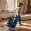 Alfabet in ruimte thema Kinderkoffer - Blauw klein -sfeer1