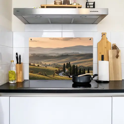 Toscaans - Landschap - Heuvels Inductie beschemer met haakjes klein -sfeer2