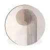 Minimalistisch - Cirkel - Lichtgrijs Wandcirkel aluminium klein -3d
