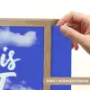 Sky is not the limit - Blauwe lucht - Wolken Light Box met batterij (Wandlamp) middel -USP_websiteprintNL