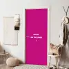 Focus - Smiley - Roze deurposter klein -sfeer6