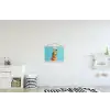 Papegaai - Koksmuts - Grappig - Vogel textielposter latten blank klein -kinderkamer