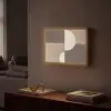 Raster - Halve cirkels - Contrast Light Box met batterij (Wandlamp) middel -sfeer1
