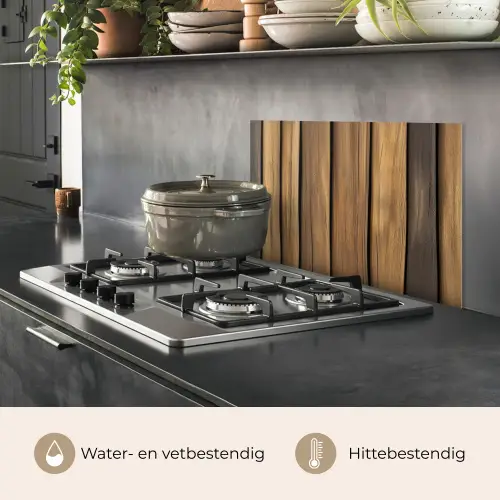 Hout - Planken - Natuurtinten keuken achterwand spatscherm klein -usp_NL
