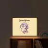 Pinguïn - Geel - Energiek - Rolschaatsen Light Box met batterij (Wandlamp kind) middel -sfeer1_kind