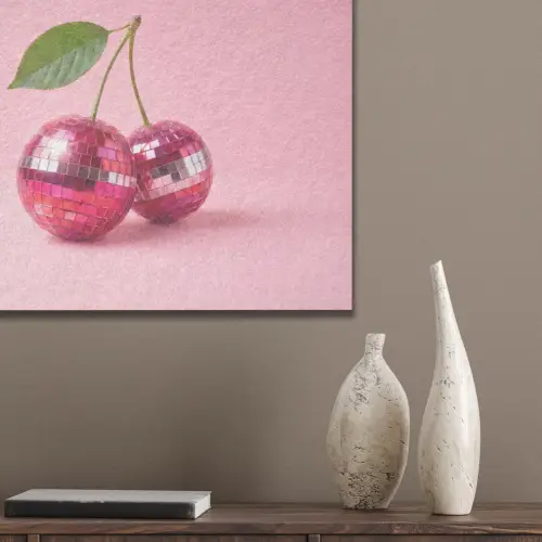 Disco - Kersen - Roze PET vilt klein -sfeer6_closeup