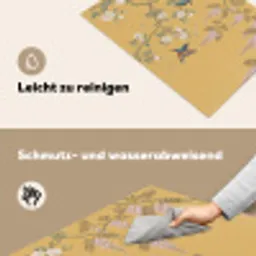 IJsvogels - Bloesem - Geel Inductie beschemer met haakjes klein -ky-schoon-de