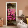 Klassiek - Humor - Roze deurposter klein -sfeer1