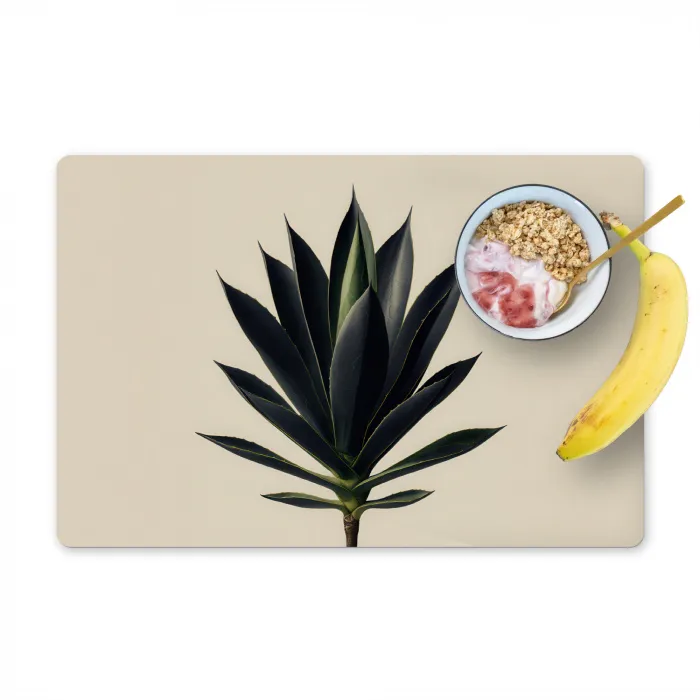Agaveplant - Symmetrisch - Groen Placemat vinyl groot -zzzproduct_Kitchenyeah-website