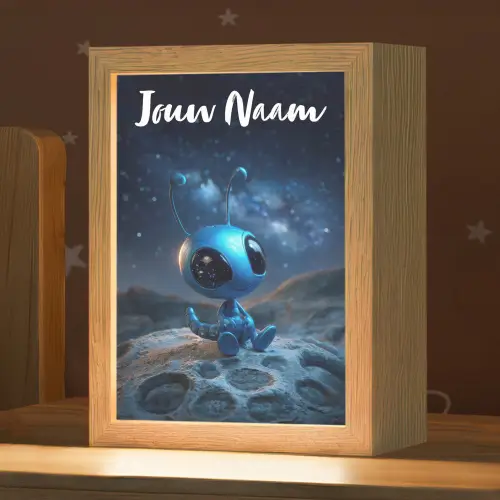 Ruimtewezen - Blauw - Galaxy Light Box met kabel (Kinderlampje) klein -zzz_3d_website