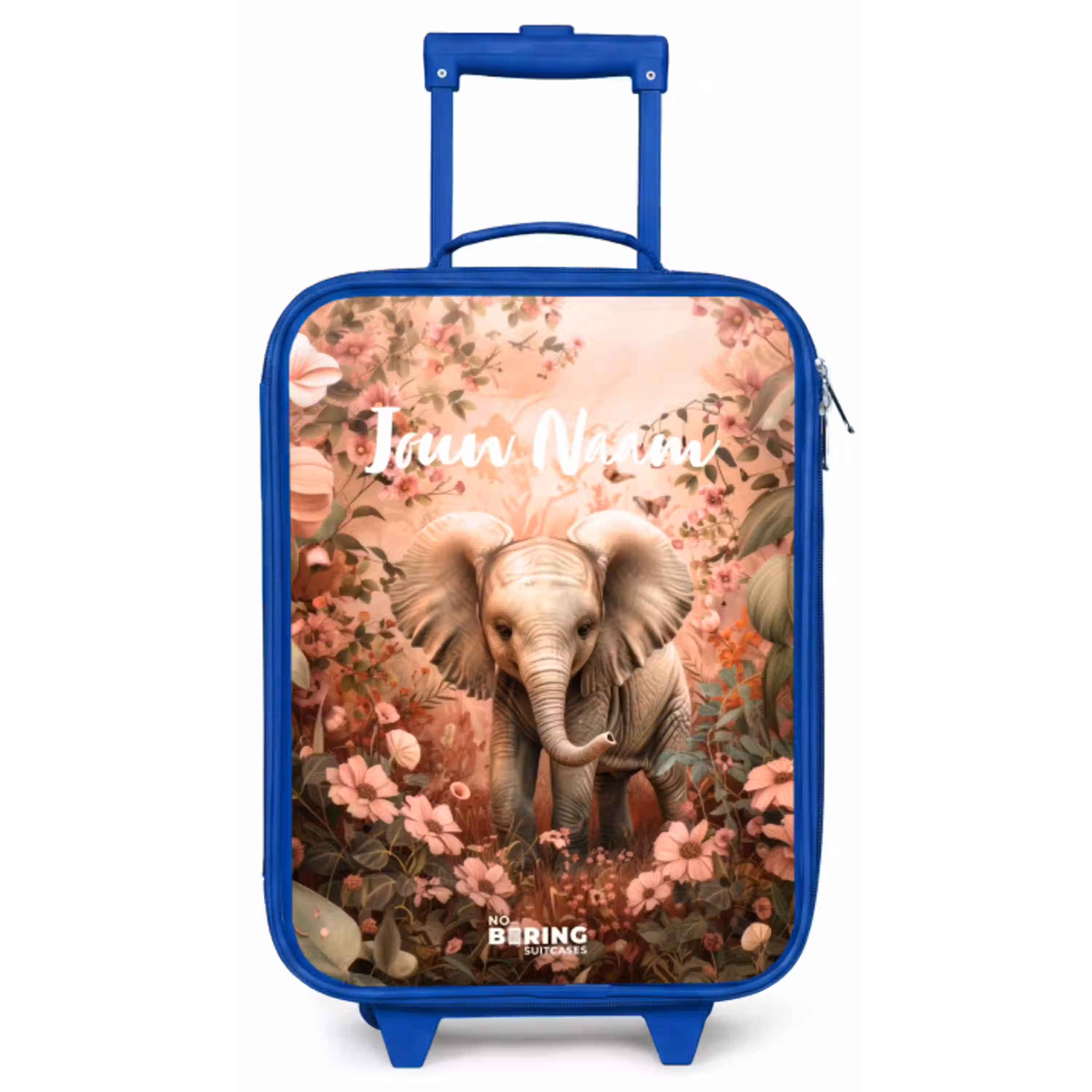 Flora flapoor Kinderkoffer - Blauw klein -zz3dotto