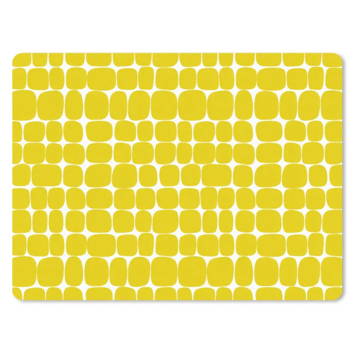 Stippen - Modern - Geel muismat rubber klein 262 -3d