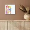 You are art - Kleurrijk - Grafisch aluminium wit klein -sfeer4