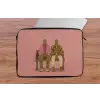 Illustratie - Bankje - Personen - Minimalistisch laptophoes neopreen klein -tafel