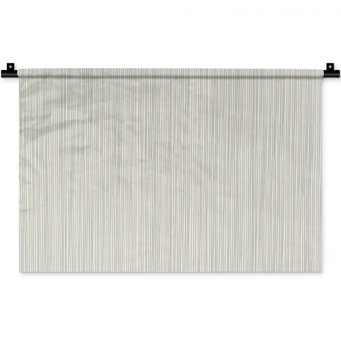 Verticaal - Strepen - Patroon - Blauw Wandkleed katoen klein 269 -zz3d