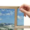 Landschap - Strobalen - Bergen - Wolken Light Box met batterij (Wandlamp) middel -USP_websiteprintNL