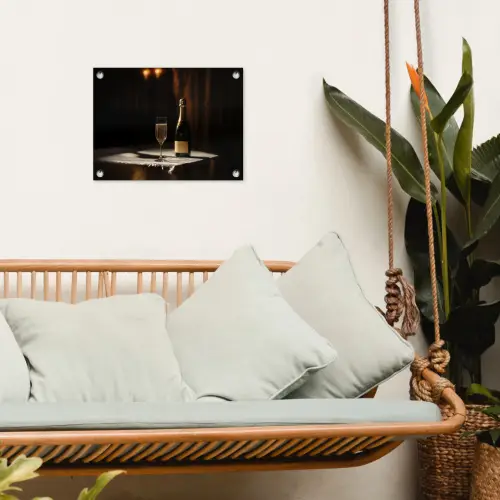 Prosecco - Bubbels - Sfeervol - Drank tuinposter los doek klein -sfeer7