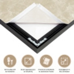 Lichtbeige - Marmer - Diffusie adering Textielframe zwart klein 947 -USP_feed_closeupNL