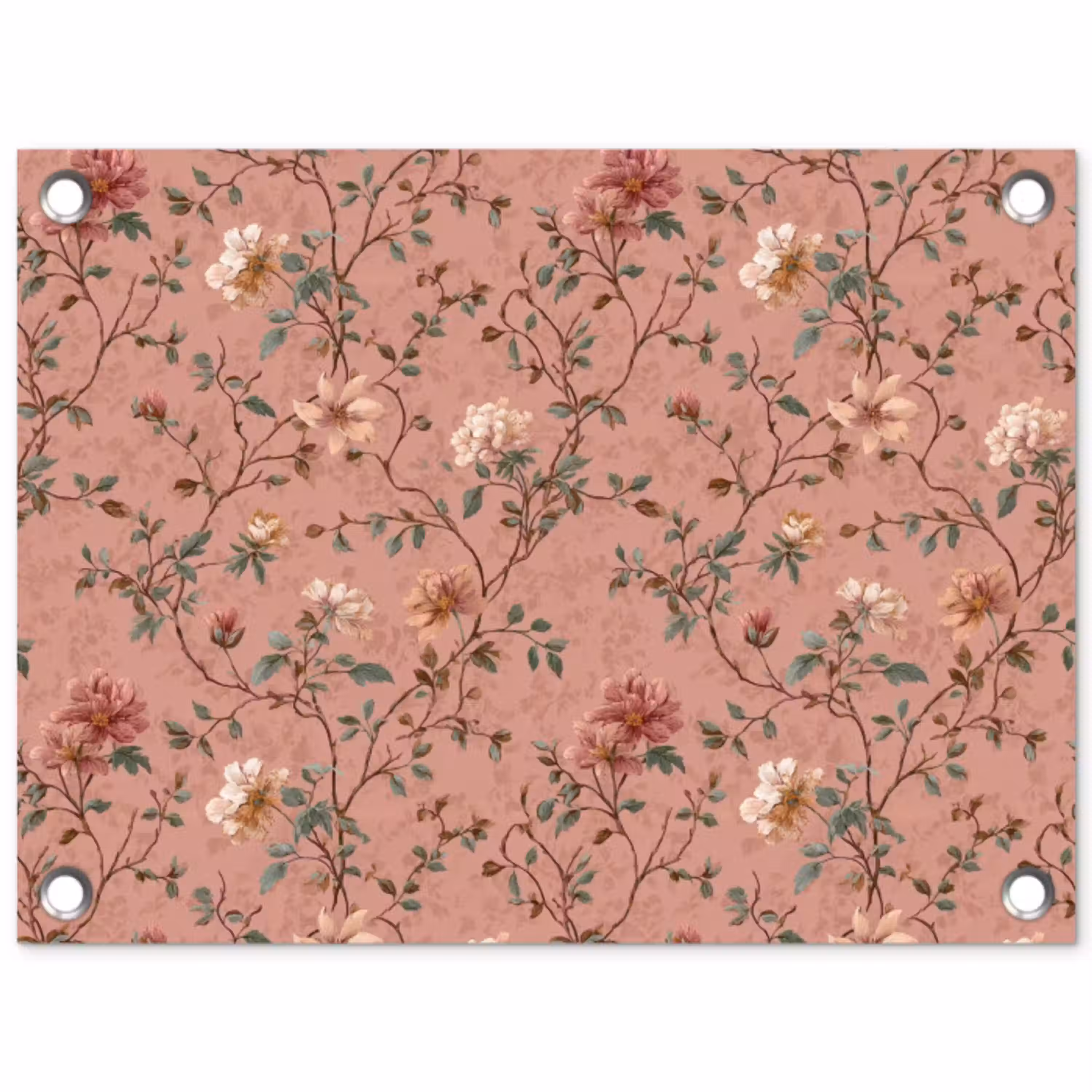 Botanisch - Bloemen - Roze tuinposter los doek klein 239 -3d