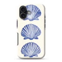 Schelpen - Blauw - Patroon Toughcase MagSafe Apple iPhone 17 klein -3d