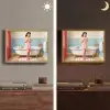 Badkamer - Vrouw - Roze Light Box met batterij (Wandlamp) middel -sfeer3
