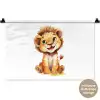 Leeuw - Baby dier Wandkleed katoen klein -t3d_DE