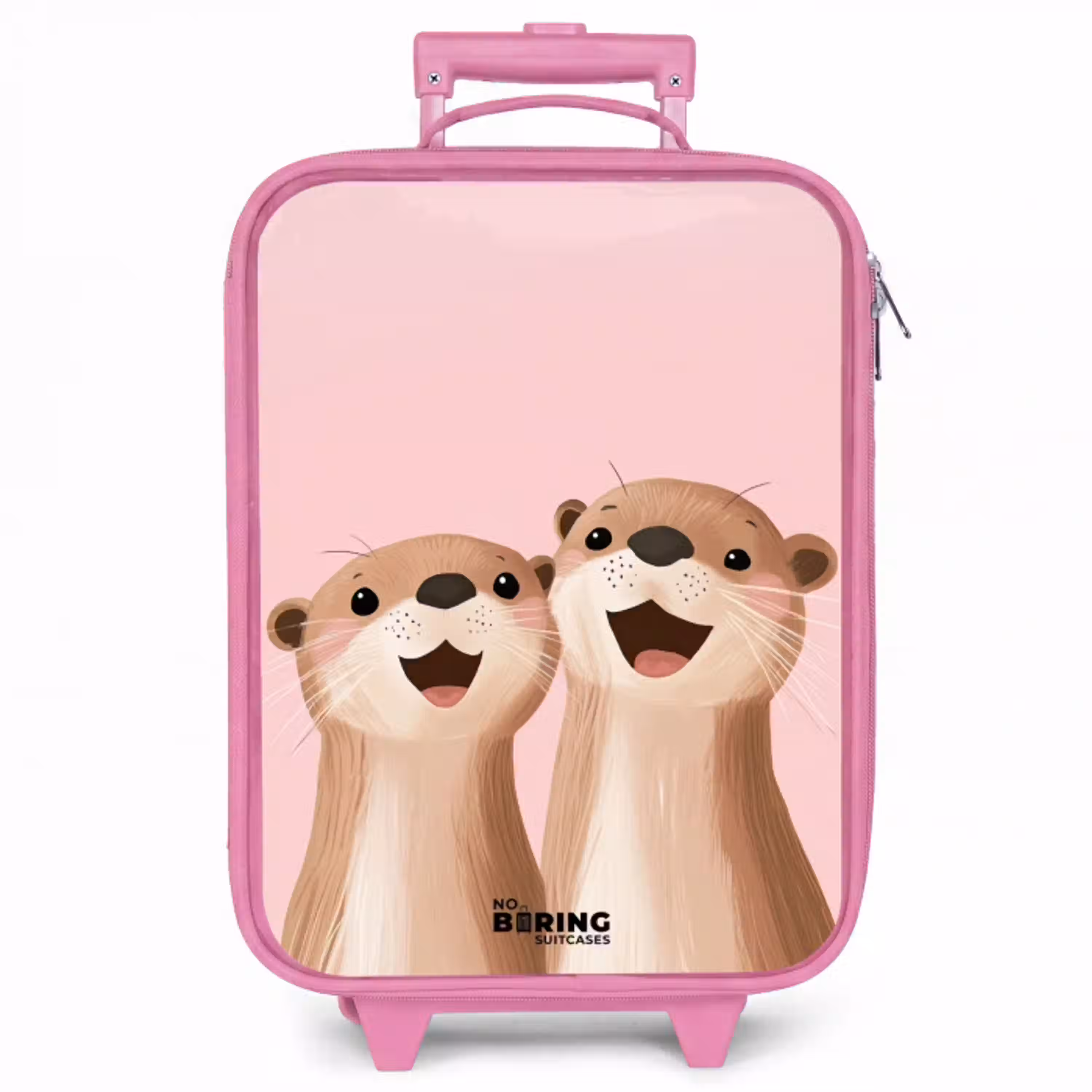 Otters - Lachen - Roze - Illustratie Kinderkoffer - Roze klein -zzz_website3d