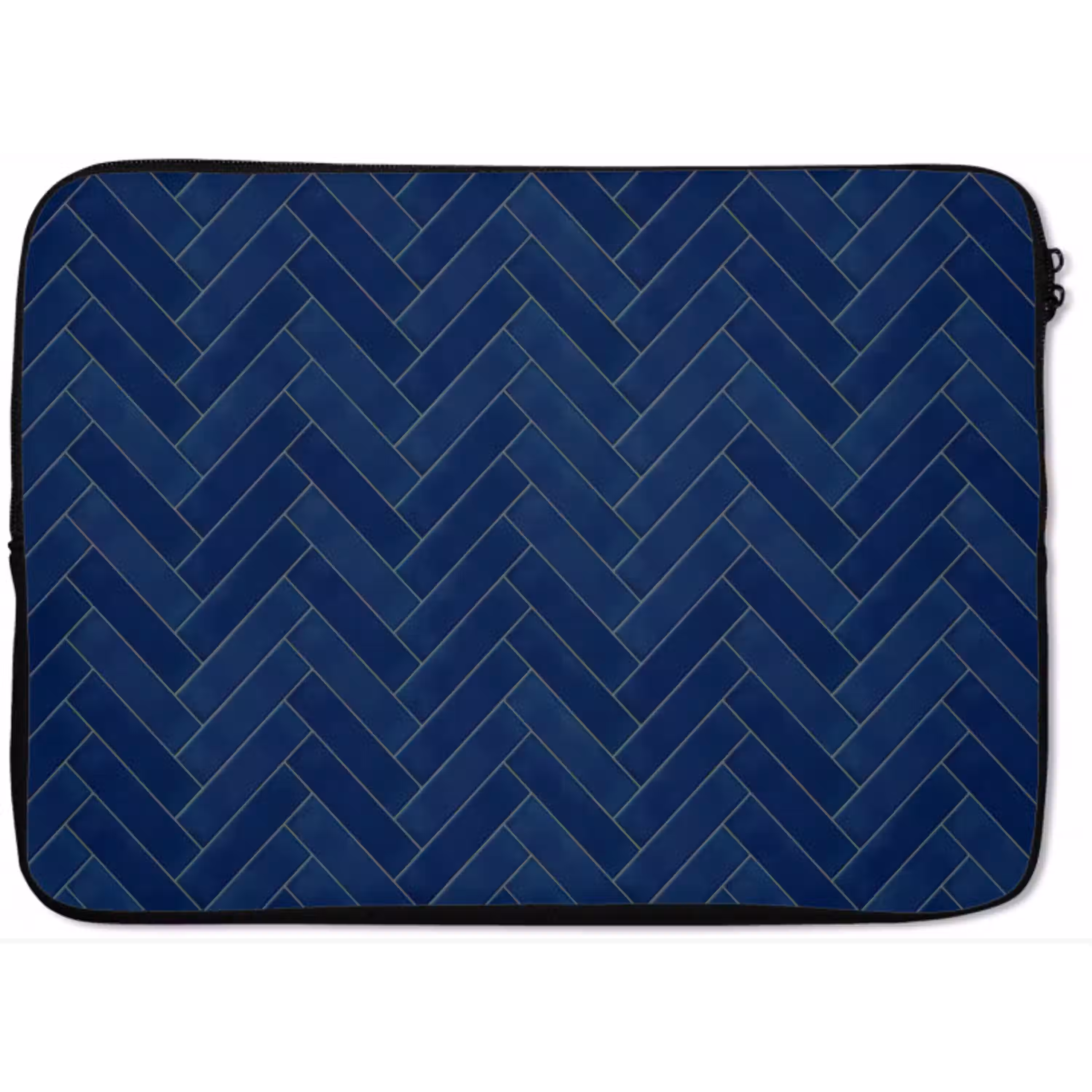 Visgraat - Wandtegel - Donkerblauw - Navy Blue laptophoes neopreen klein 279 -zkaufland3dotto