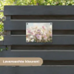 Quote - Bloemen - Schilderachtig tuinposter los doek klein -sfeer3