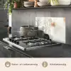 Wabi sabi - Beige - Plant keuken achterwand spatscherm klein -usp_NL