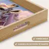 Giraffe - Bloemen - Roze Dienblad Rechthoek middel -USP_HandgreepNL