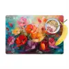 Bloemen - Kleurrijk - Verf - Abstract - Kunst Placemat vinyl groot -zzzproduct_Kitchenyeah-website