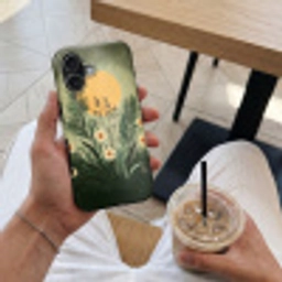 Bloemen - Bladeren - Zon - Groen Toughcase MagSafe Apple iPhone 17 klein -Sfeer1M