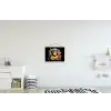 Aap - Graffiti - Kleurrijk - Bananen - Modern textielposter latten blank klein -kinderkamer