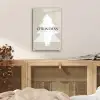 Kerstboom - Japandi - Christmas - Beige plexiglas 5mm klein -sfeer4