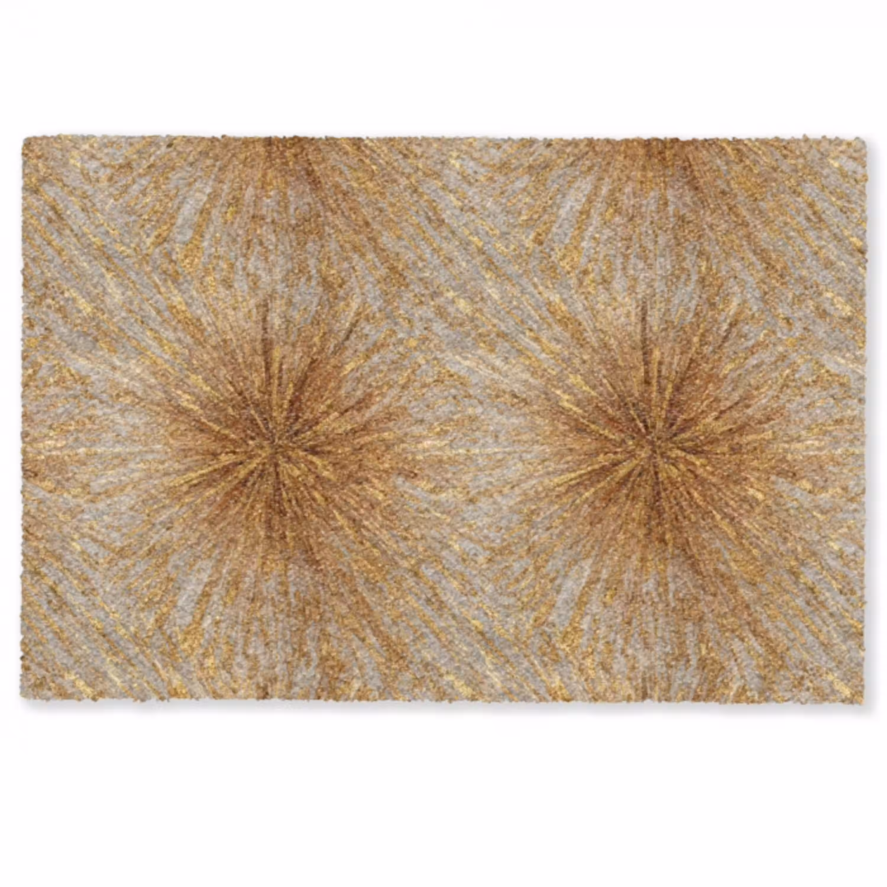 Explosie - Abstract - Goud - Wit Deurmat klein 898 -zkaufland3d