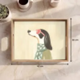 Hond - Zonnebril - Sjaal Dienblad Rechthoek middel -USP_Formaat