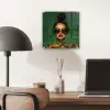 Vrouw - Groen - Modern - Bril - Abstract plexiglas 5mm klein -sfeer6