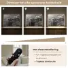 Schotse hooglander - Kalf - Zwart - Wit Light Box met batterij (Wandlamp) middel -USP_dimbaarNL