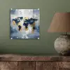 Wereldkaart - Blauw - Abstract plexiglas 5mm klein -sfeer3