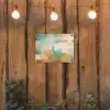 Kunst - Abstract - Blauw - Wit tuinposter los doek klein -sfeer1
