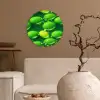 Limoen - Groen - Water Wandcirkel kunststof plaat 5mm dik klein 188 -sfeer1