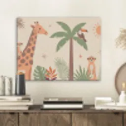 Dieren - Tropisch - Safari - Kleurrijk PET vilt klein -sfeer1